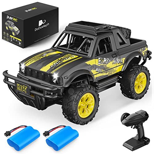 DoDoeleph Remote Control Jeep 16MPH High Speed 4WD All Terrains Rock Crawler with 2.4GHz LED Light Rechargeable Batteries Fix for rc car remote light blinking but not working Issue