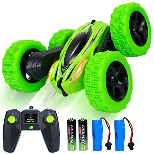 Remote Control Car RC Drift High Speed Off Road Stunt Truck 4WD Race Toy with Two Rechargeable Batteries for Boys Age 6 7 8 9 10 11 12 Year Old Kids Toys
