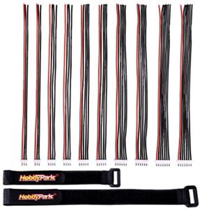 HobbyPark 2S 6S JST XH LiPo Battery Balance Charger Extension Cable for RC Tracks in NC 10pcs with Battery Straps