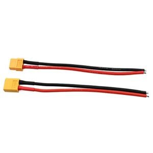 E-outstanding 1Pair of XT60 Plug Male and Female Connector with 150mm 14AWG Cable for RC Lipo Battery FPV Drone