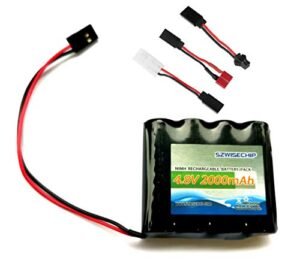 2015 Lexus RC F Oil Capacity Compatible NiMH Receiver RX Battery 4.8V 2000mAh High Capacity Rechargeable Battery Pack with Hitec Connectors