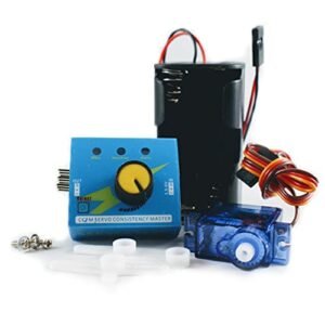 Barnabas Robotics 180 Degree RC Battery Servo Motor Tester Kit with 9g Servo Motor and 6V Battery Holder