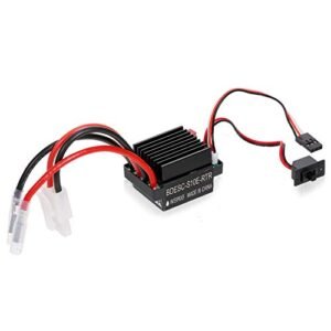 GoolRC 320A ESC Brushed Speed Controller for International Waters RC Boat Forum Enthusiasts Compatible with 2 3S Battery HSP Redcat Traxxas Tamiya Models