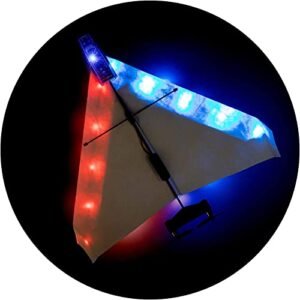 POWERUP 4.0 Night Flight Kit with 15.5” LED Light Set for RC Paper Plane Plans