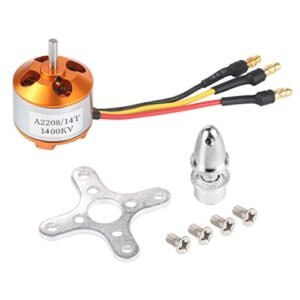 QWinOut A2208 2208 Brushless Motor 1400KV for Bulldog RC Plane Aircraft Multicopter