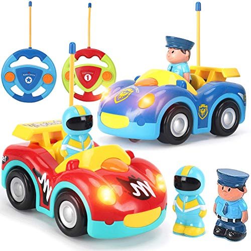Liberty Imports Radio Shack Xmods RC Cars My First Cartoon Remote Control Toy for Toddlers Ages 1 3 2 Pack