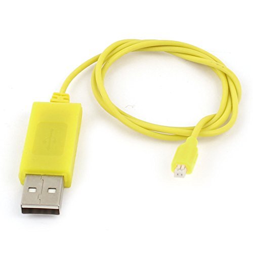 IIVVERR Yellow Charging Cable for Picooz RC Helicopter S105 S107 S107G S026 S026G Models