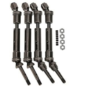 VGEBY Metal Front and Rear Drive Shaft for Traxxas Slash 1/10 4x4 RC Car SLA017 SLA018 Adjustable Length 115mm to 138mm