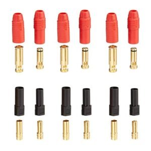 Amass AS150 and XT150 Connector Set for Fouga Magister RC Jet DJI S1000 S900 Lipo Battery ESC Charge Lead 3Pairs AS150 Red 3Pairs XT150 Black