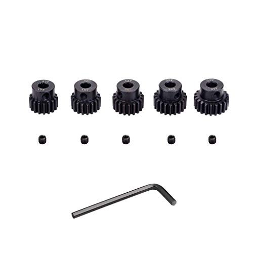 OGRC 32P 5mm Pinion Gear Set 17T to 21T Hardened Metal for Fastest RC Car Motor Buggy Monster Truck