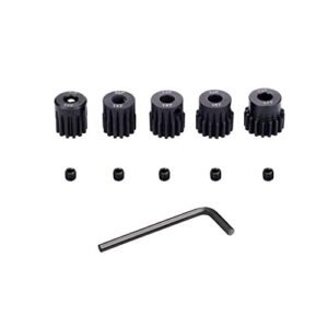 Globact RC Pinion Gear Set 5mm 32p 13T to 17T Hardened Metal for World's Biggest RC Monster Truck