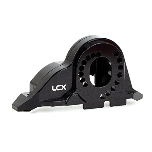 LCX Racing CNC Machined Aluminum Motor Plate Mount Upper Spur Gear Cover Transmission Case for Traxxas TRX4 TRX6 Upgrade Parts Accessories Compatible with Vaterra RC Car Parts