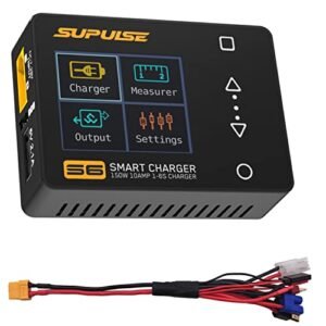 SUPULSE 1 10S Lipo Battery Charger 150W 10A Fast Charge Discharge Smart Charger for Cheap RC Boats That Are Fast