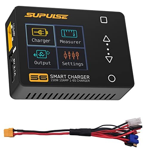 SUPULSE 1 10S Lipo Battery Charger 150W 10A Fast Charge Discharge Smart Charger for Cheap RC Boats That Are Fast