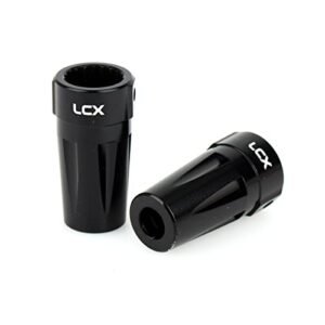 LCX Racing 1 10th RC Crawler Car CNC Machined Aluminum AR60 OCP Straight Axle Adapter Rear Lock Out for Axial Wraith RR10 Bomber SMT10 Upgrades Parts Accessories Perfect for RC B 1 Bomber Enthusiasts