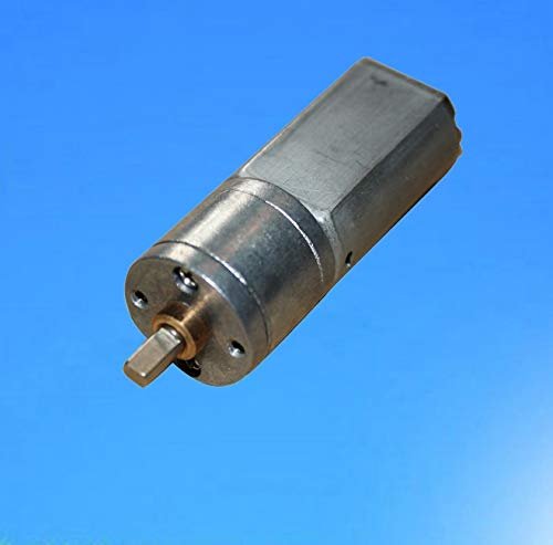 DC Gear Motor 12V 15RPM Permanent Magnet Brush Type for Robotics and Electronic Locks