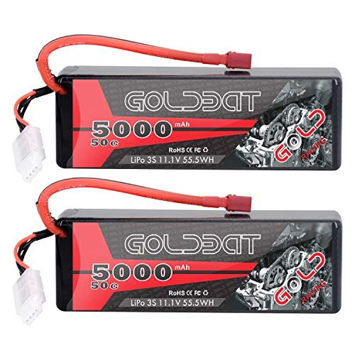 GOLDBAT 11.1V 5000mAh 3S 50C Lipo RC Battery Pack Hard Case with T Connector for RC Hobby Catalogs