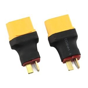 E-outstanding 2-Pack Female XT90 to Male T-Plug Deans Connector Adapter Without Wire RC Drone Connector Battery Accessories RC Parts
