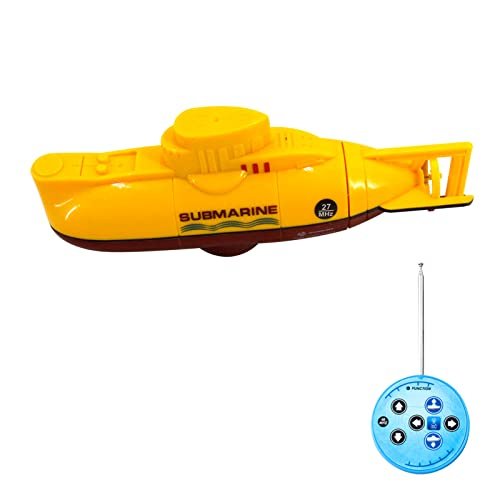 GoolRC Mini Dom RC Boat Waterproof Remote Control Submarine Toy for Kids Boys and Girls Yellow