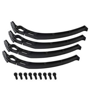 QWinOut Universal Tall Landing Gear Skids for DJI F450 F550 SK480 Quadcopter Multirotor Black