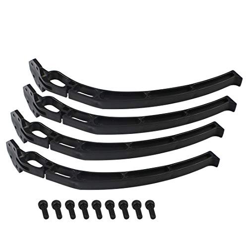 QWinOut Universal Tall Landing Gear Skids for DJI F450 F550 SK480 Quadcopter Multirotor Black