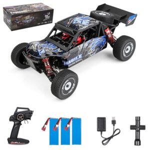 GoolRC Cobra Violence RC Truck WLtoys 124018 1/12 Scale 2.4GHz 60 km h High Speed 4WD Off Road Remote Control Car with 3 Lipo Batteries
