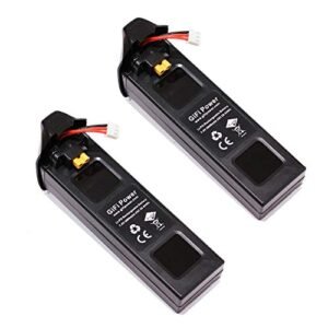 MaximalPower 2PC 7.4V 3600mAh LiPo Battery for MJX B2C B2W B2 Bugs 2w Bugs 2 D80 F18 D80 F200SE MJX B2SE GPS RC Quadcopter Drone
