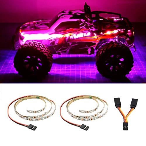 Elechawk Pink LED Light Strip for RC Car Plane Fixed Wing Airplane Drone Model Truck