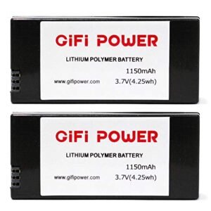 MaximalPower Replacement Battery for Parrot Mini Drone Rolling Spider Mambo Airborne Cargo RC Drones (2 Pack Battery)