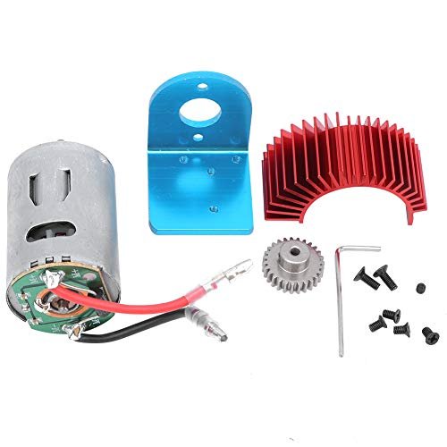 Dilwe RC Motor Set Aluminum Alloy 540 Motor Gear Mount Heat Sink for 1/18 RC Car Models A959 A969 A979 K929