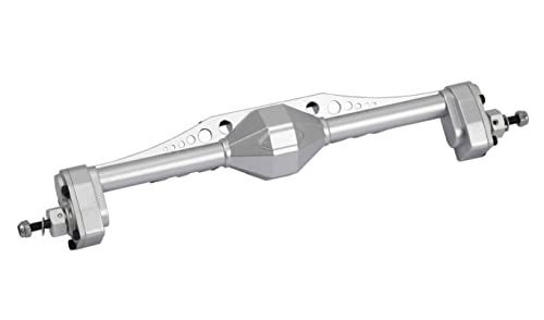 RZXYLRC Aluminum Alloy Rear Portal Axle for Capra 1.9 UTB AXI03004 1/10 RC Crawler Car Upgrades with 1.9 Beadlock Wheels Silver
