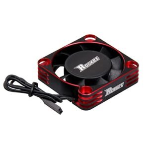 ARRAROWN 1/5 RC Motor Fan 40mm 16000RPM Cooling Fan for 55mm 56mm 58mm Diameter Motors Red Black