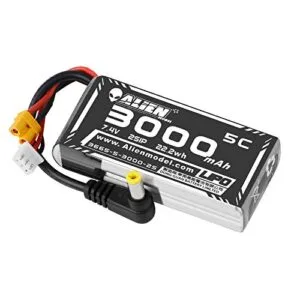 Crazepony 3000mAh 2S LiPo Battery for Fatshark FPV Goggles 7.4V with XT30 DC5.5 Plug Compatible with DJI HD Digital Goggles Skyzone 03O Goggles Hobby Central RC