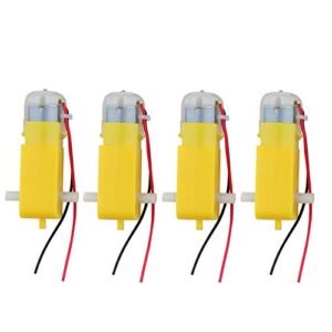 Stemedu 4PCS DC TT Motor Gearbox Electric Motors for RC Car DIY Robot Toys 200RPM Ratio 1 48 RC Car Electric Motors Guide
