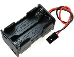 NHX RC 4 Cell AA Receiver Battery Holder Case with JR Plug/3 Pin Servo Connector