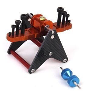 Simhoa CG Balancer for RC Airplanes Carbon Blade Propeller Balancer 250 700 Helicopter Black Red