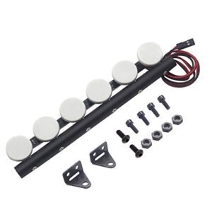 Vgoohobby Topshelf RC 6Led White Round Light Bar for TRX4 SCX10 90027 90046 RC4WD D90 1/10 Scale Rock Crawler Car