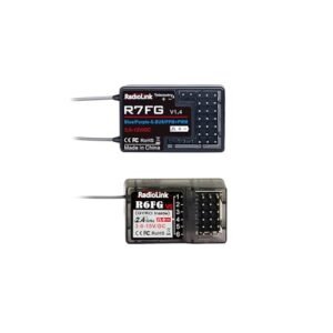 Radiolink R7FG 7 Channels Real-time Telemetry and Long Range Control Receiver R6FG for RC Crawler Truck Buggy Boat Vehicles