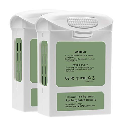 Artman Phantom 4 Battery 2 Pack High Capacity 15.2V 5870mAh Replacement for DJI Phantom 4 Series
