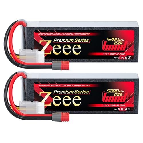 Zeee Premium Series 3S 5200mAh Lipo Battery 11.1V 100C for Nutball RC Plane Plans and More
