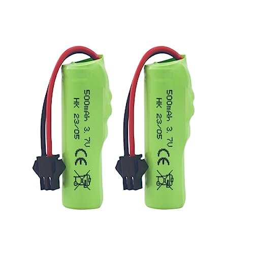 Sea Jump 2PCS 3.7V 500mah Lithium Battery for DE35 DE38 DE40 DE50 TB202 TB201 TM201 TM202 TC141 DE84 S767 SL 356A 1220A RC Car Spare Battery Essential for RC Nitro Engine Tuning Guide