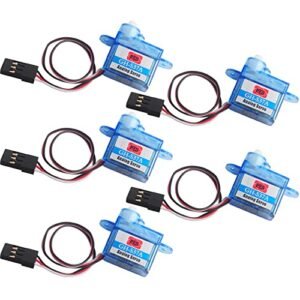 Wishiot Mini Super Light 3.7g Digital Servo GH-S37D 5 Pack for Super Tucano RC Aircraft Control