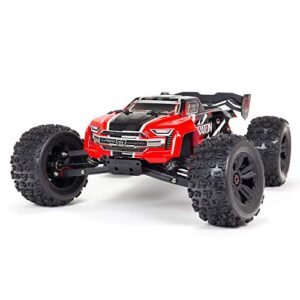 ARRMA RC Nitro Monster Truck 1/8 KRATON 6S V5 4WD BLX Speed Monster with Spektrum Firma RTR Red ARA8608V5T1