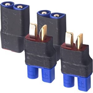 Vgoohobby EC3 to T Plug Connector Adapter Set for T Maxx Gas Powered RC Trucks Battery Charging