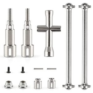 HAIBOXING 1/18 Scale RC Trucks Upgraded Metal Rear Drive Shafts Set for New Version 18859 18858 M1883 M1885 M1817