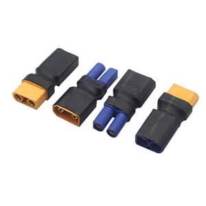 Vgoohobby 2Pairs XT90 to EC5 Connector Adapter for the Biggest RC Battery Charging and ESC