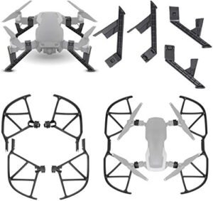 Ultimaxx Mavic Air Landing Gear and Propeller Guard Fits Perfectly Together Made for DJI Mavic Air Drone - Features Landing Gear That Matches Drone and Propeller Guards
