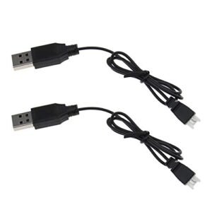Syma S031G RC Helicopter 2X USB Charger Cable for LiPo Battery Power Supply Charging Cord Wire