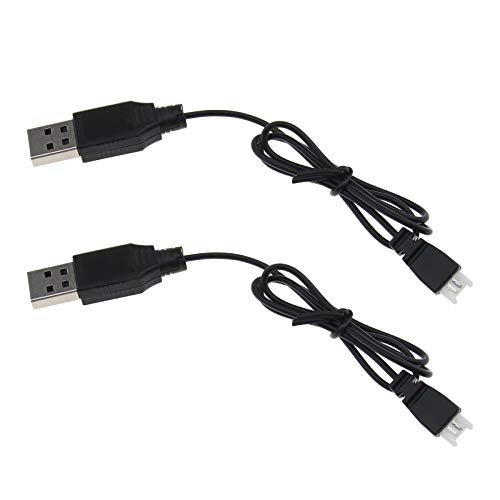 Syma S031G RC Helicopter 2X USB Charger Cable for LiPo Battery Power Supply Charging Cord Wire