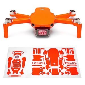 Wrapgrade Skin Compatible with Mini Ram RC Truck DJI Mini 2 Main Unit NEON Orange